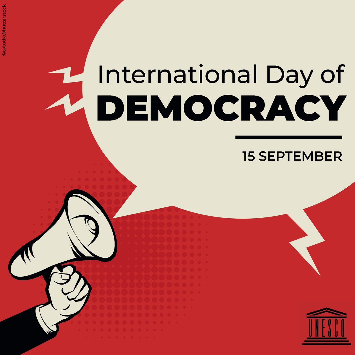 UNESCO's tweet photo. Your voice matters.

Her voice matters.

His voice matters.

Our voice matters.

Their voices matter.

In democracy, every voice matters, every opinion counts.

Join us today in celebrating #DemocracyDay!

ℹ https://t.co/snPUXhyjE9 https://t.co/LrP73BCbRr