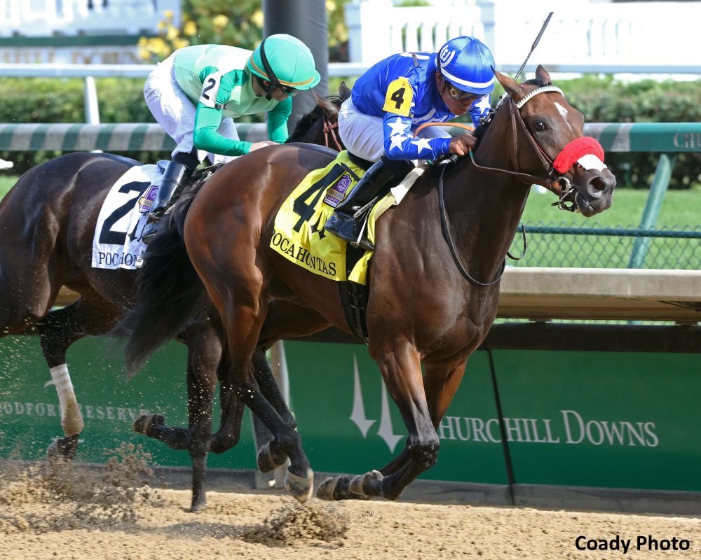 tbred_group's tweet photo. Lazy Daisy, at 1:44 and change, one second faster than last years Pocahontas winner, Serengeti Express. Oh, by the way Serengeti Express went on to win the Kentucky Oaks...#crazydaisy #we turnathletesintochampions #teambluechip https://t.co/XvltVl17y0