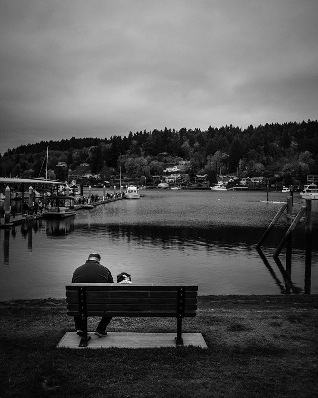 Benched. #gigharbor #blackandwhite #mananddog ift.tt/2ZUxTdk