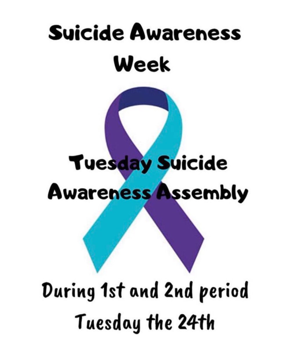 DecaPasco's tweet photo. PHS students don’t forget about our assembly! Suicide Awareness Week is coming up so fast! Help us spread awareness out to as much people as we can in our community!💜 https://t.co/3R4iCAqxTq