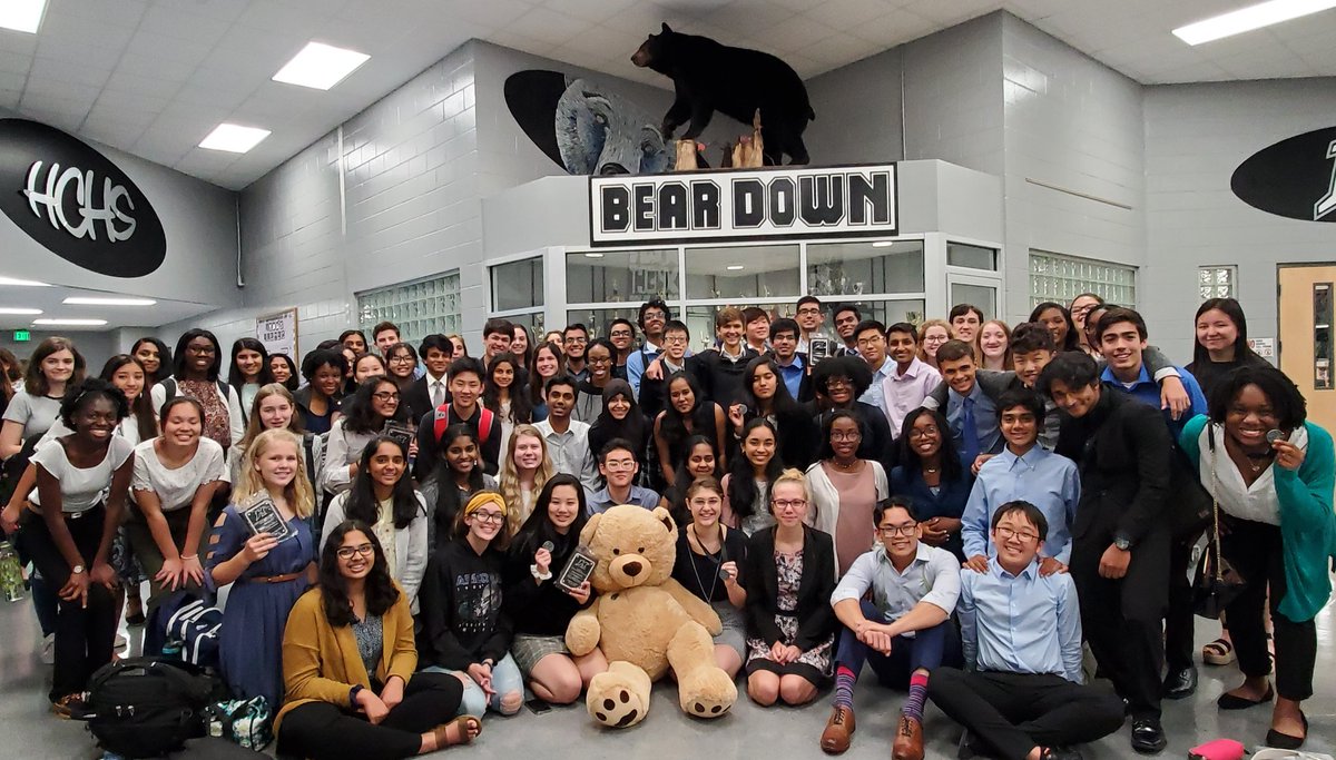 Columbus_Debate's tweet photo. We started the 2019-2020 season today @ Houston County HS w/ a team record 72 students! Together. They earned the top sweepstakes award for best team across all events! Full list of awards &amp; state bids to come later, but we're bringing home the bear for the 3rd consecutive year! https://t.co/gkTTjSzSWj