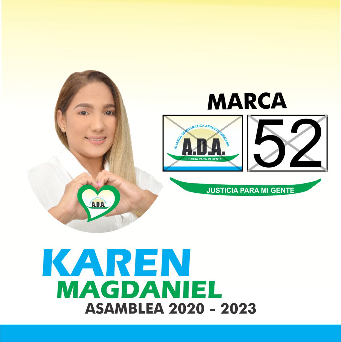 SomosADACesar's tweet photo. #SomosADACesar
Este 27 de octubre los invitamos a apoyar este firme proyecto marcando a la #AsambleaDepartamental #Cesar #ADA52 por Karen Magdaniel https://t.co/lHFCdoE9iy