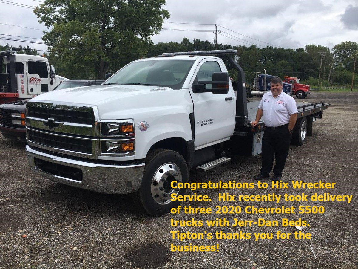 Tiptonsales_'s tweet photo. Tipton Sales and Parts, Inc wants to congratulate Hix Wrecker Service on getting three new Chevrolet 5500 trucks with Jerr-Dan Corporation beds. Thank you for the opportunity!
#Jerr-Dan #Towlife #Slowdownmoveover #rollbacklife #tiptonsap #indytowing https://t.co/breaxjyQ9l