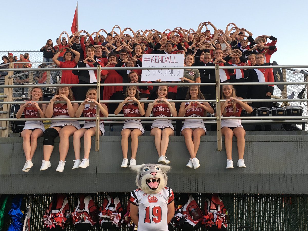 Wildcats are sending all our love and support to Kendall tonight!!!! GREAT WIN BOYS #gocats ❤️