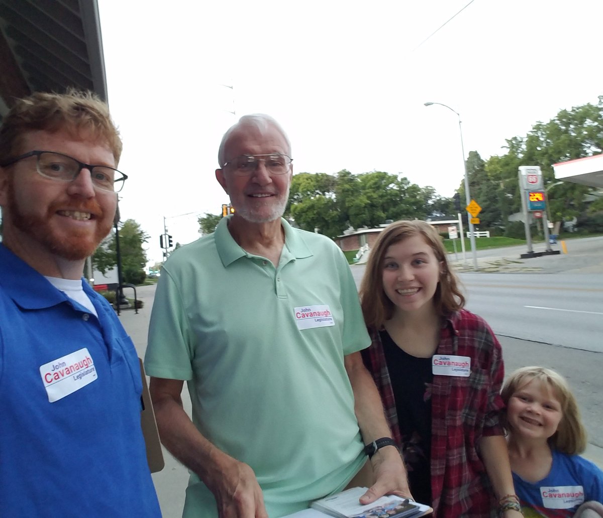 Cavanaugh4NE's tweet photo. Thanks to all the folks who walked with me today, we made some real progress. https://t.co/9TF2OGSkMW