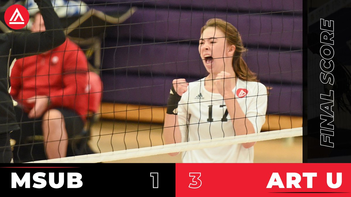 ARTU_Knights's tweet photo. Playing with confidence and energy throughout the day, #ARTU Volleyball triumphed over Montana State Billings in another comeback victory then, in a match that aired on #ESPN3, the #UrbanKnights very nearly upset #D2VBShowcase host UC San Diego. #PacWestVB #ArtSchool https://t.co/GwU4lcTaks
