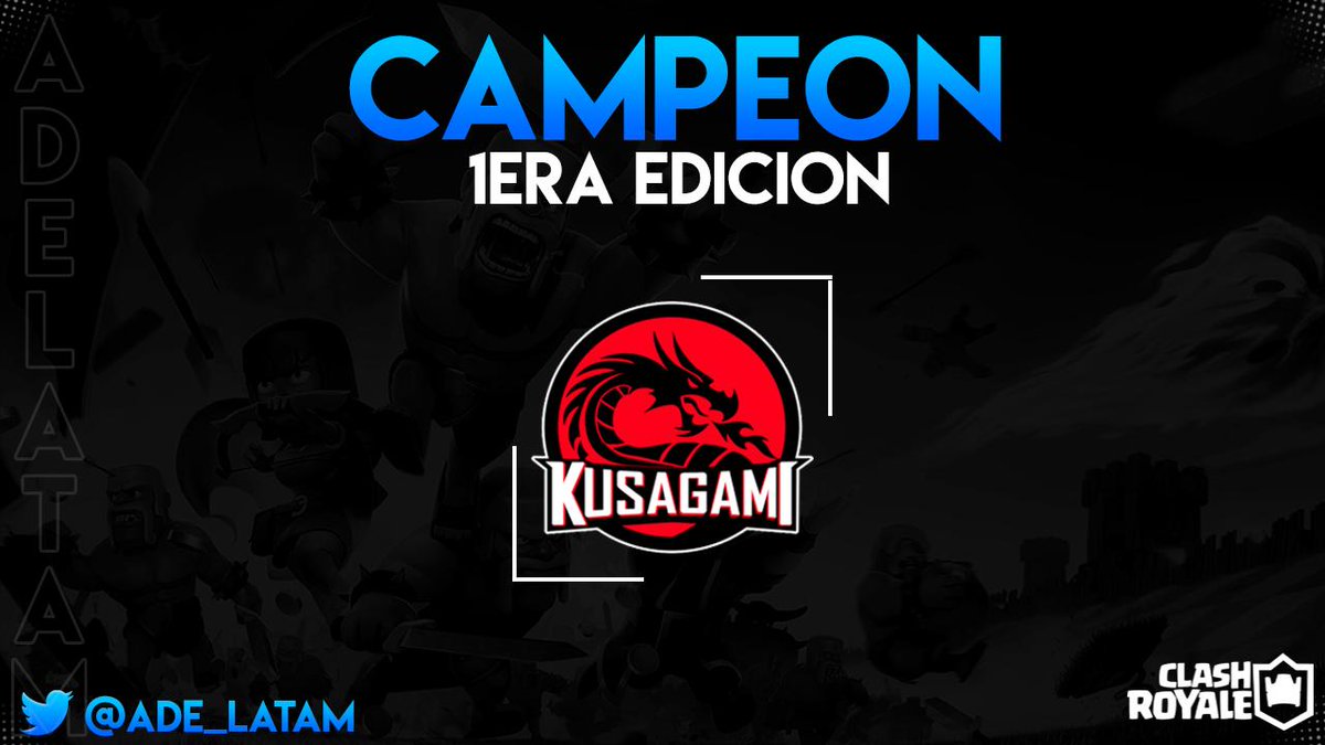🏆CAMPEON | #ADE_LATAM

📡QUEREMOS ANUNCIAR A <a href="/KusagamiGG/">Kusagami</a> EL CAMPEÓN DE NUESTRA 1ERA EDICION 🎉 

ENHORABUENA POR SU LOGRO