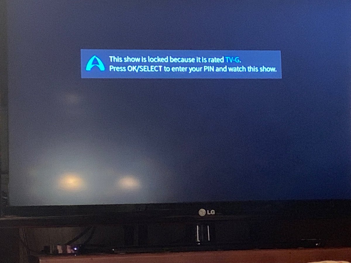 This is why people hate cable. Who locks a G rated show?  @atlanticbroadband. That’s who.