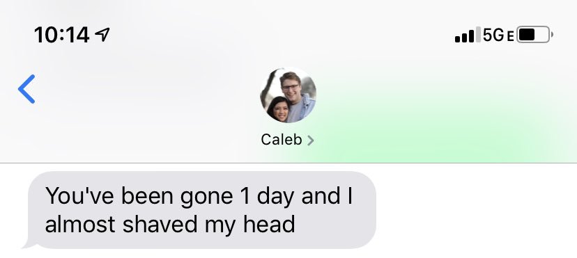 mstadabsta's tweet photo. Me when Caleb’s out of town: “miss u can’t wait to see u next week!!!”
Caleb when I’m out of town: https://t.co/2mI2lwi5eY