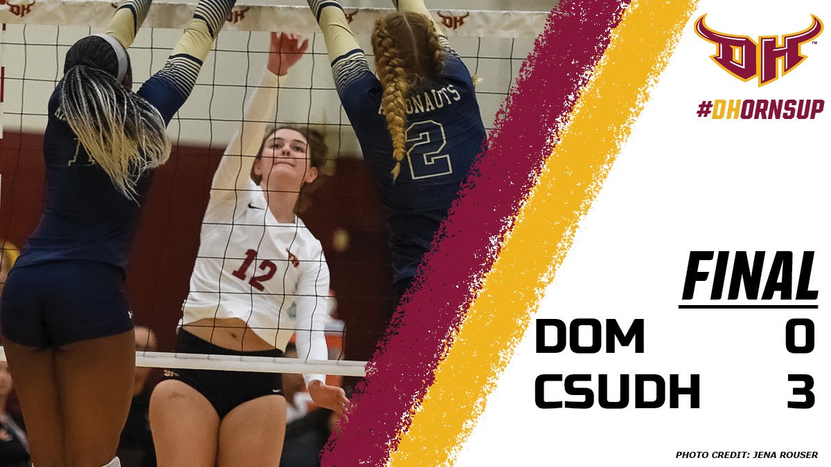TorosAthletics's tweet photo. Get the π§Ή out! @CSUDHvb sweeps the match, the #D2VBShowcase AND the non-conference schedule! A program record 7-0 to start the season! Time for @goccaa play starting next weekend in LA! #DHornsUp #Sweep https://t.co/mSeXkzhr13