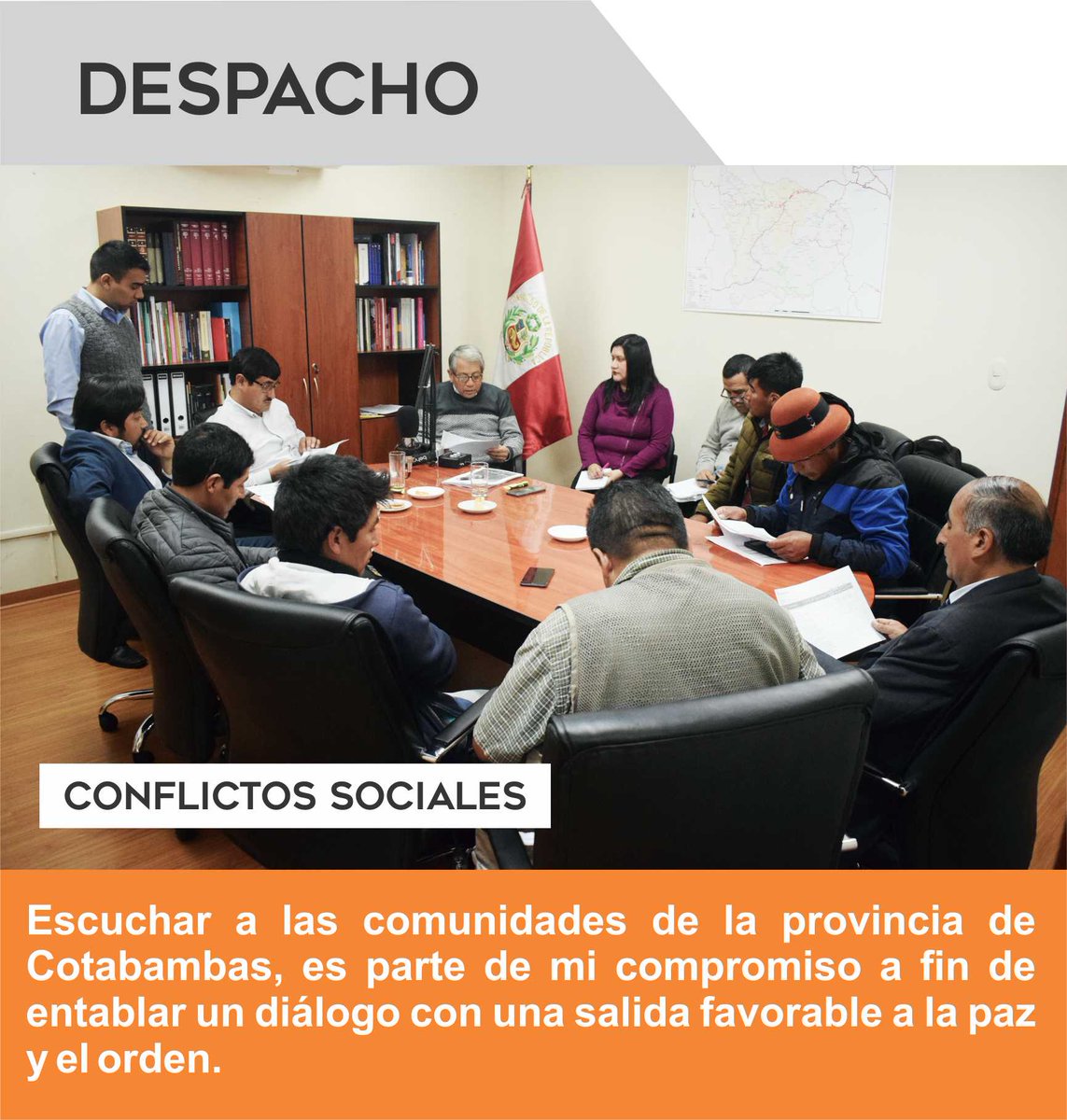 #Apurímac, en las últimas semanas se vino realizando un trabajo arduo a favor de la población, recordemos parte de  esta labor para nuestra Región. #Terepresenta, #Perú #conflictossociales