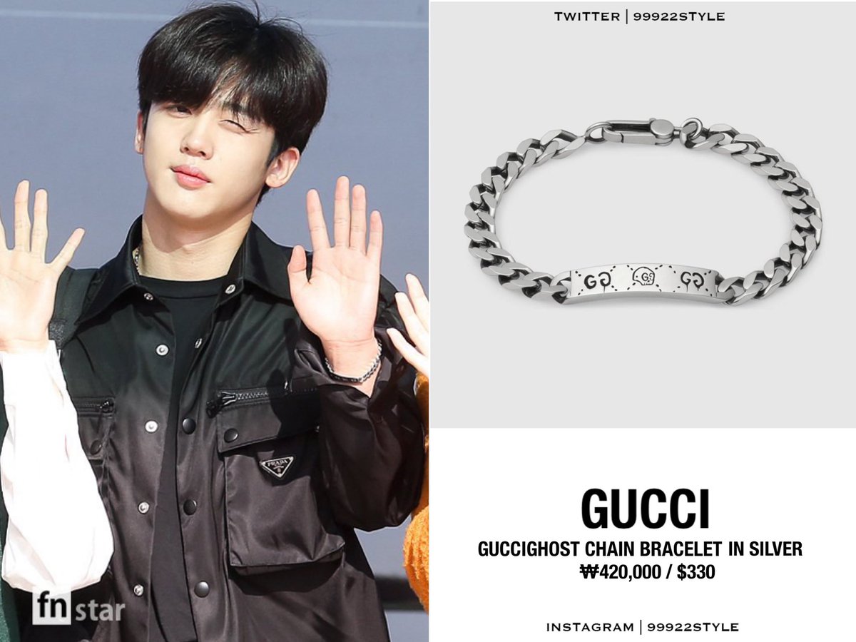 guccighost chain bracelet