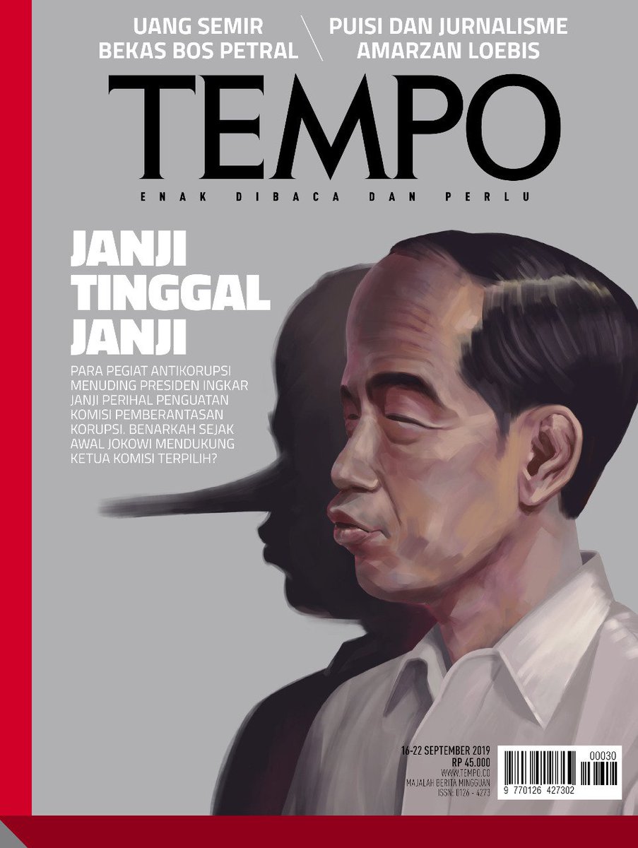 Opini MBM TEMPO, menggugah kesadaran kita untuk bersatu:

“Bukan saatnya lagi mendikotomikan publik berdasarkan kategori pendukug Jokowi atau Prabowo Subianto.  

Mengkritik Presiden bukan berarti mendukung Prabowo. Menolak pelemahan KPK bukan berart mendukung radikalisme agama.”