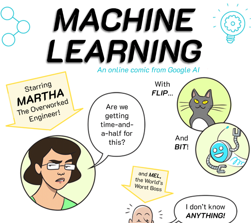 Machine Learning, Online Comic from <a href="/GoogleAI/">Google AI</a> 
cloud.google.com/products/ai/ml…