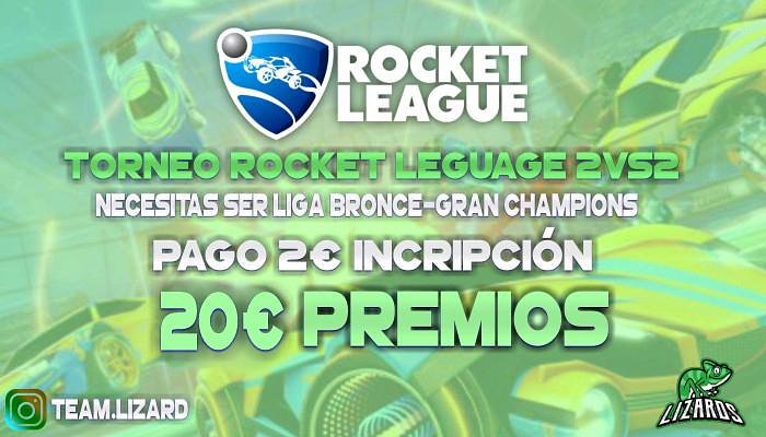 Nuevo torneo de ROCKET LEAGUE sponsorizado por TEAM LIZARDS !!! 💚 🔥si estáis interesados hablanos al MD !🔥 A que estais esperando ? 
<a href="/AyudaRT/">Ayuda RT</a>_eSport <a href="/RocketLeagueRT/">Rocket League RT💙</a> @AyudaRT <a href="/AyudaYOU/">Mika Ahmed</a> <a href="/RocketLeaguESP/">Rocket League España</a>