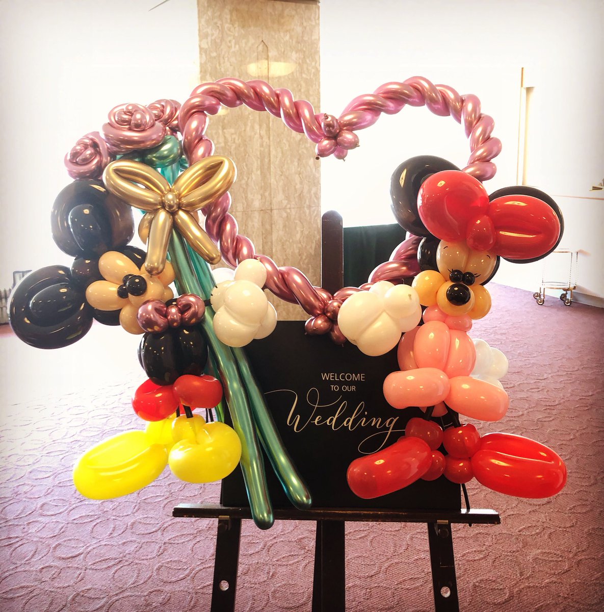 バルーンパフォーマーyohei در توییتر 結婚式のお祝いにバルーンアートのミッキー ミニー 早朝早起きで製作でした おめでとうございます ホテルコンコルド浜松 ミッキー ミニー 結婚式 お祝い Mickeymouse ディズニー Disney バルーンアート