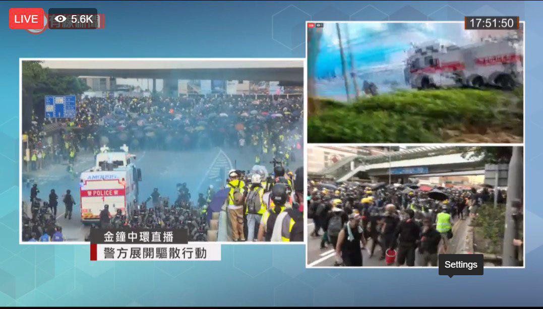 On the #worlddemocracyday, this is the reply of #HongKongPolice to our demand for the right to protest, which was given by the basic law. 
#Chinazi
#PoliceState 
#HongKongProtests