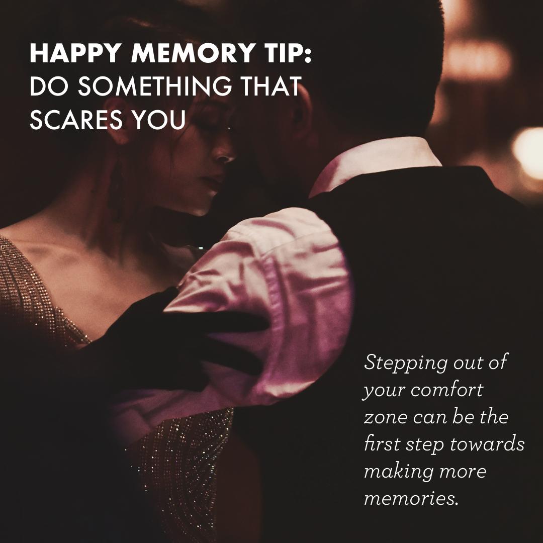 MeikWiking's tweet photo. #HappyMemoryTip: Do Something That Scares You. Stepping out of your comfort zone can be the first step towards making more memories. A girl I went to university with convinced me to take a #tango class - and it sparked four years of lessons. https://t.co/ArYLH4VOl5