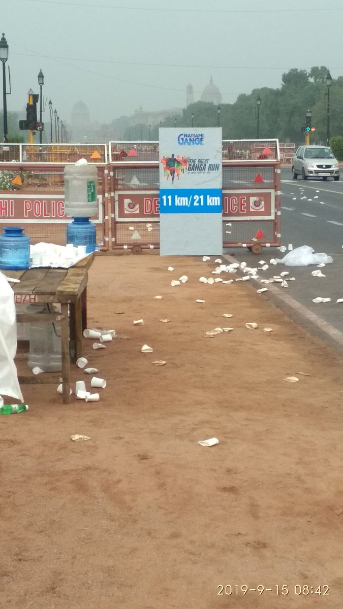 This was what left after the show..
# swatchh Bharat