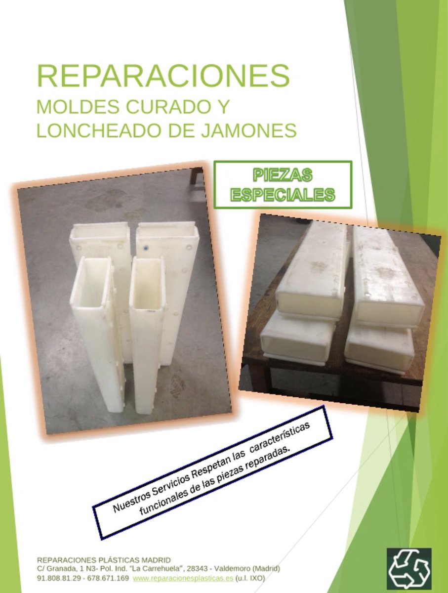 ReparaPlasticos's tweet photo. Os presentamos nuestro catálogo de Reparaciones Plásticas. Reparamos toda clase de plásticos. https://t.co/gRr76t0RXh - 91.808.81.29 (u.l. IXO) #emisonesCO2 #MedioAmbiente #reparacionesplasticas https://t.co/WnuCLORJT8