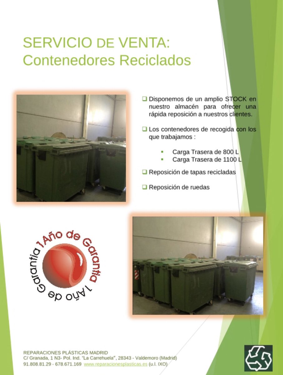 ReparaPlasticos's tweet photo. Os presentamos nuestro catálogo de Reparaciones Plásticas. Reparamos toda clase de plásticos. https://t.co/gRr76t0RXh - 91.808.81.29 (u.l. IXO) #emisonesCO2 #MedioAmbiente #reparacionesplasticas https://t.co/WnuCLORJT8