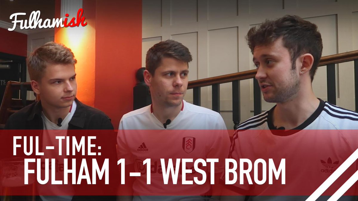 FulhamishPod's tweet photo. FUL-TIME: The verdict on Saturday’s draw against WBA at the Cottage.

@MrSammyJames | @guy_barlow1 | @FFCJoe 

Watch: https://t.co/GfKSbUCI5T https://t.co/d2ZMH4JWOI