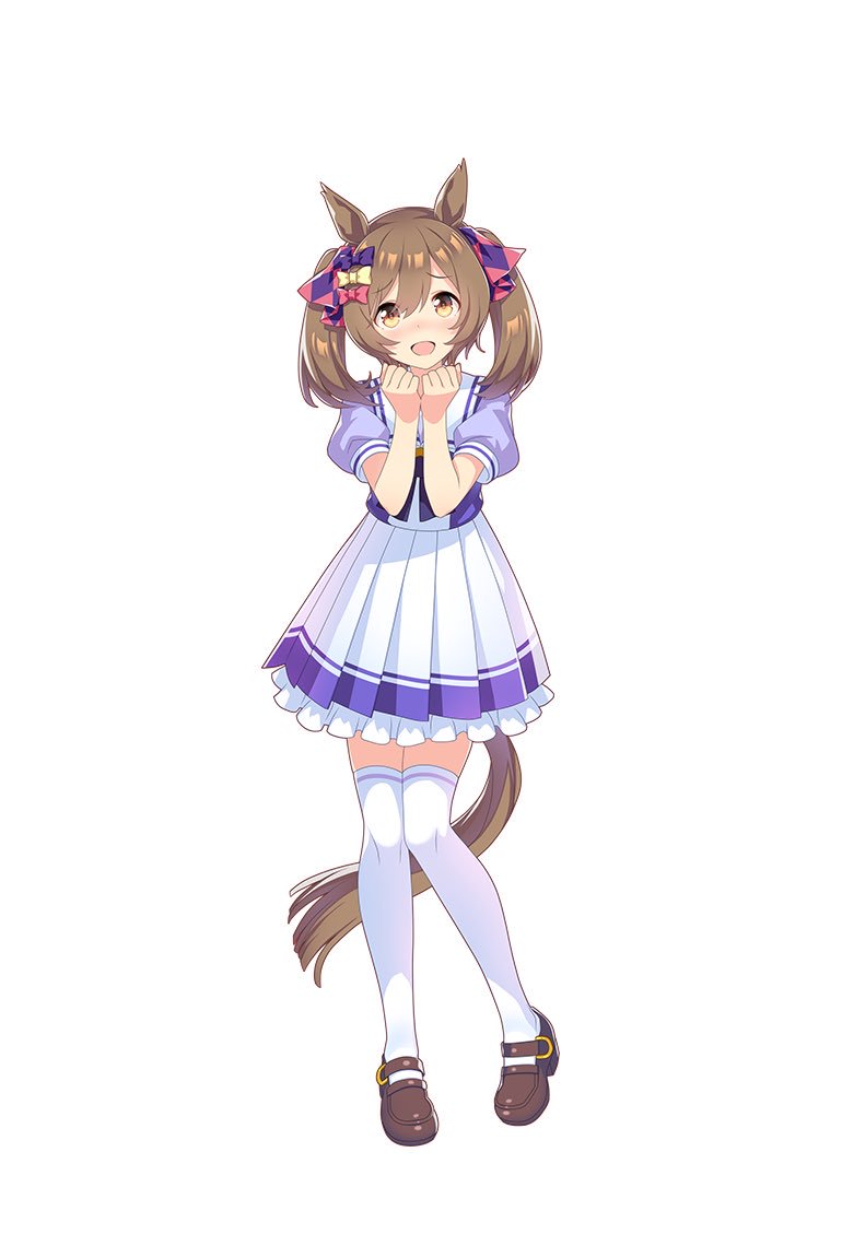 Smart FalconA twinkling, cute, self-proclaimed “umadol” (Uma Musume + Idol). She’s exceedingly adorable, and undoubtedly has the cheery demeanor of an idol, though when it comes to the reason for her career she’s unbelievably motivated. She has a dreamlike aura about her.