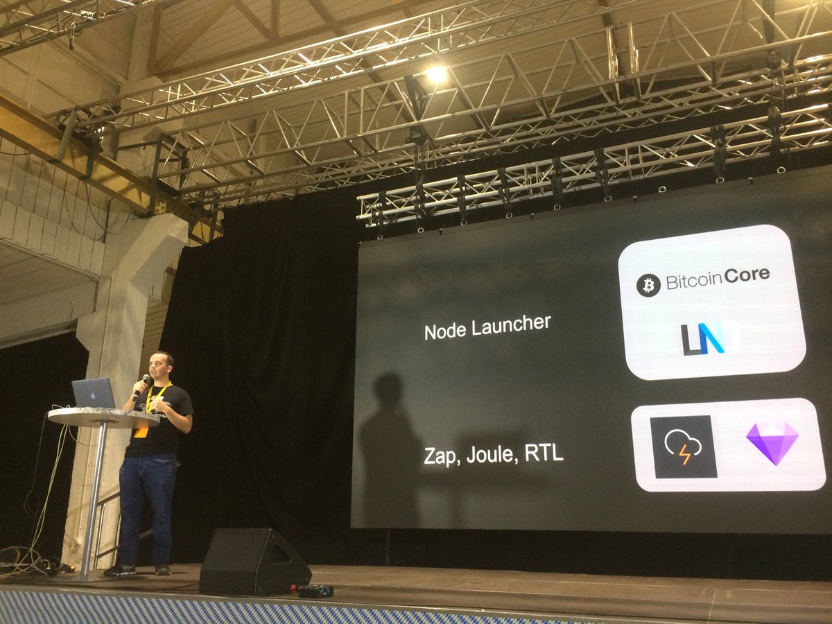 emylacapra's tweet photo. Currently @pierre_rochard on stage. On #NodeLauncher https://t.co/czg5HuIOwe