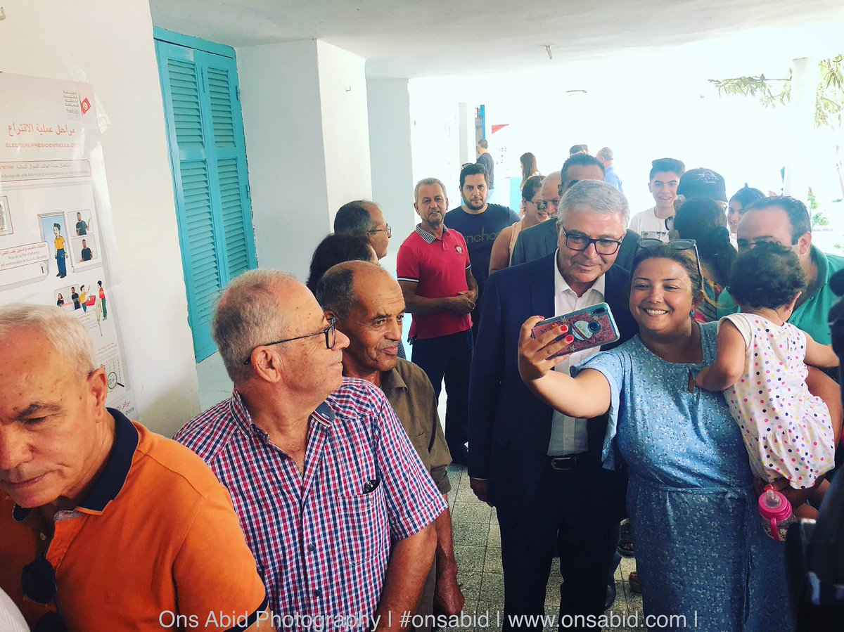 OnsAbid's tweet photo. #Tunisian #presidential #candidate Abdelkarim #zbidi is voting in Sousse #tunisian #election #tunis #Tunisia #onsabid https://t.co/D8JCMkUXy0