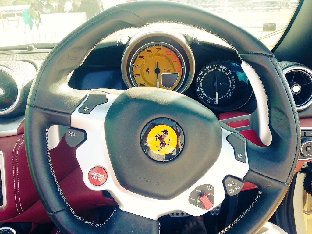 FamousGouws's tweet photo. Loved the Ponies on the field yesterday at @InandaClub but may love this Pony more @Ferrari #BeBold #BeGreen #BePolo @NedbankIntlPolo @Heineken_SA #FamousGouws https://t.co/2IRRw99fRj
