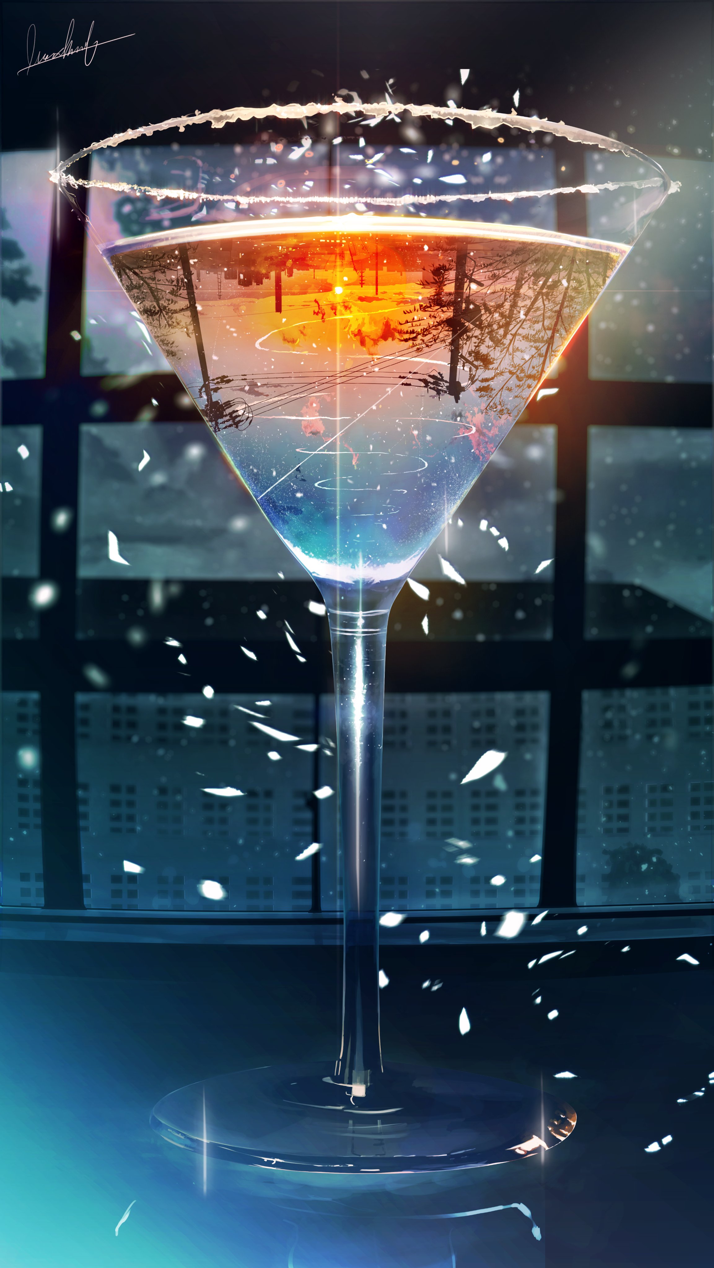 Banishment 4styles イラストや背景画 カクテルと半天球の空 T Co A3imprqu2d Twitter