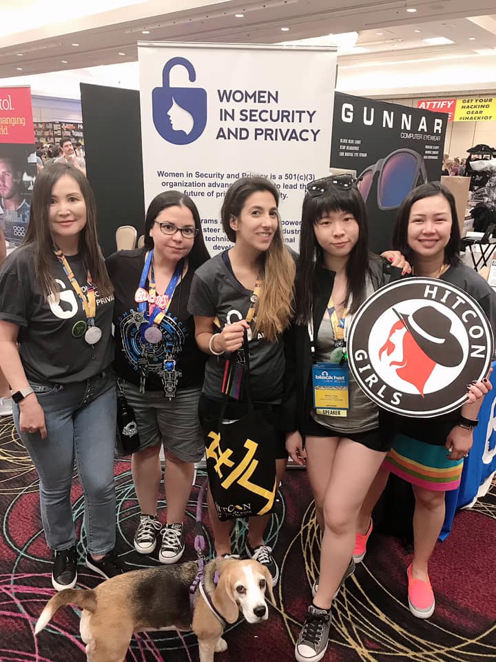 spiderOxO's tweet photo. It was really good to see so many women here. We are looking forward to having more connection in the future:)
Hope you like the t-shirt from HITCON GIRLS.
#HITCONGIRLS #WISP #DEFCON27 https://t.co/cptRBWSNz0