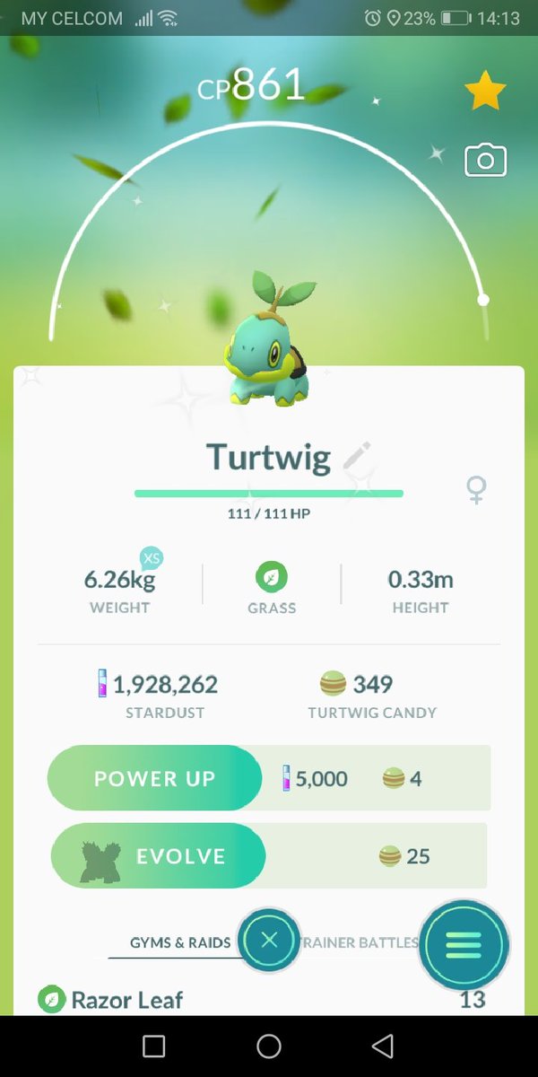 Taufiq_Ashraz's tweet photo. Last of 5 minutes before ending Community Day Turtwig and left with 3 more Turtwig on the pokestop. Click on the last one and i said finaly i broke the Starter Shiny curse. Like honestly i never had good luck with starter Shiny ever. #ComunnityDay #shinypokemon
#Turtwig https://t.co/kEVocGkoQ9