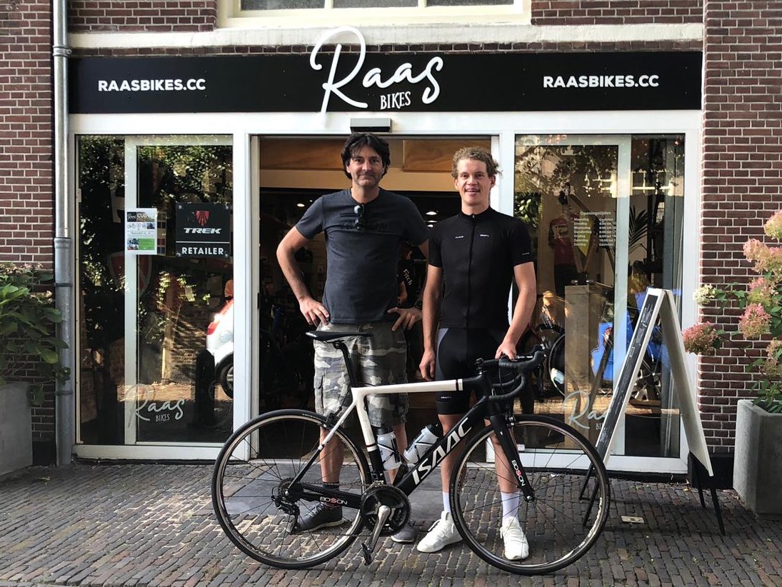 Sunday 8:20, nice time for a second ride om my new bike and work toward new goals. Thanks <a href="/IsaacCycle/">Isaac Cycle</a>, <a href="/sigmasports/">Sigma Sports</a> and Raas Bikes for providing the right equipement. #Leiden