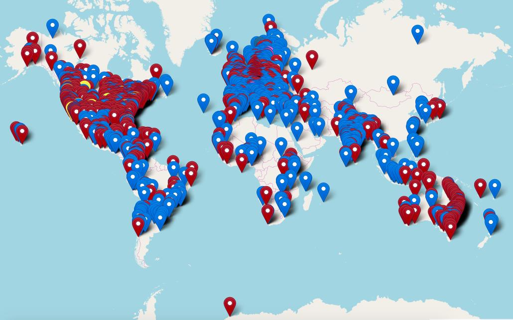 These are the registered demonstrations for our 3. global strike next Friday on 20/9! The list is far from complete but already includes all continents (yes, also Antarctica). In Germany alone, 400+ school strikes are planned🔥
RT to show that you'll support us!
#FridaysForFuture