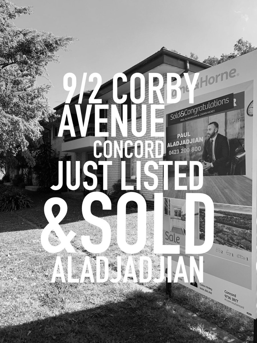 highfieldsydney's tweet photo. Just Listed and Sold!
by #paulaladjadjian 
Congratulations to our buyers and sellers! 🥂🍾
#canadabay #concord #breakfastpoint #concordwest #northstrathfield #mortlake #libertygrove #rhodes #pelicanquays #cabarita https://t.co/p3U2f5BprF