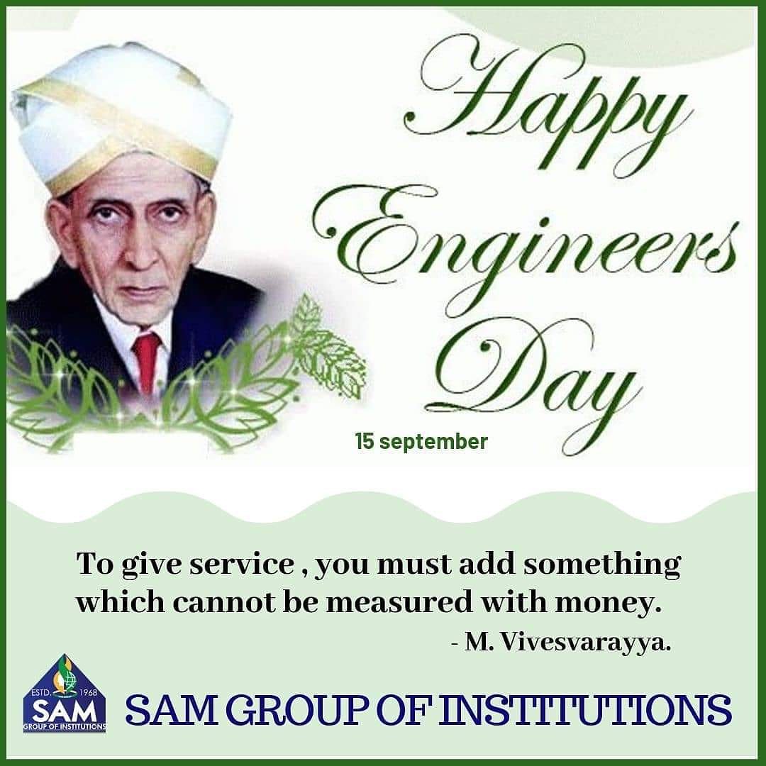 KarshMansi's tweet photo. #engineersday #engineersday2019 #hardworker #digitalindia #aspirations #tribute #greatestengineer #engineeringfatherofthenation
Tributes to the engineering father of the nation Bharat Ratna Shri M. Visvesvaraya on his 158th birth anniversary. https://t.co/ASJXR5gjw0