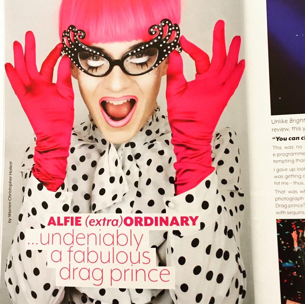 #TransLiving 65 is out feat. my article on fabulous #dragprince #AlfieOrdinary - get your copy at transliving.co.uk folks!
