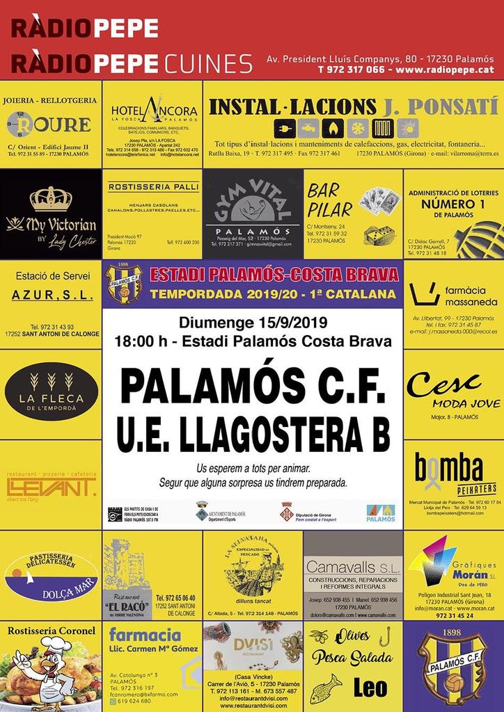 palamoscf's tweet photo. 🔥[DIA DE PARTIT] 

El Degà vol ver-se fort a casa en el primer partit de la temporada davant l’afició. Ens visita la @UELlagostera B. Us esperem animant l’equip!

🗓 Diumenge 15 de setembre
⏰ 18 h. 
🏟 Estadi Municipal Nou Palamós-Costa Brava

#SomhiDegà💙💛 https://t.co/U4HRAE37Dy