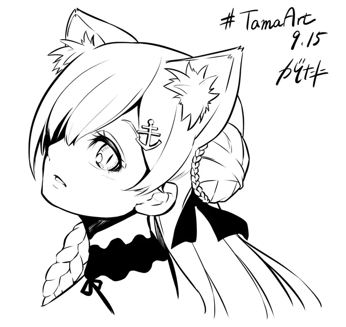 …最近、絵を描く息抜きで絵を描くから、麻雀の息抜きで麻雀をするたま会長の気持ちが少し分かる。
#TamaArt 