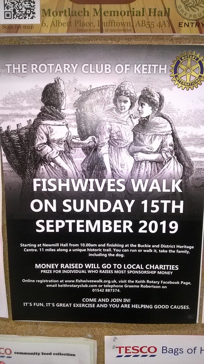 Our community champion is heading out to support #KeithRotary &amp; #KeithScouts with their annual #Fishwiveswalk <a href="/TescoKeithmoss/">Tesco Keith</a> delighted to donate bottle water for those making the walk from #Newmill to #Buckie in aid of local charities #GoodLuck