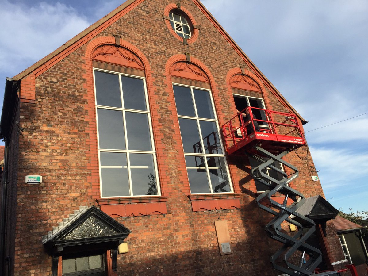 HS_Joinery's tweet photo. New windows being installed @thebeatles Church Hall St Peters Woolton where John an Paul first met -  Long day 8 till 8 but worth it and kept the tourists happy #thebeatles #HappyCustomer #QualityJoinery #Conservation #renovation #BespokeJoinery https://t.co/anpFhUvl97