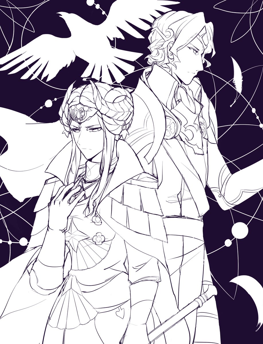 SaeryuArt's tweet photo. remember when I said i was gonna go on temp. Hiatus? I uh, accidentally kinda lied >v>;; #FE3H #FE3Houses #FireEmblemThreeHouses #FireEmblem #edelgard #BlackEagles #xander #fireemblemfates #FEfates #fexander #NintendoSwitch #Nintendo #Nintendo3DS https://t.co/5EZHLiw90G