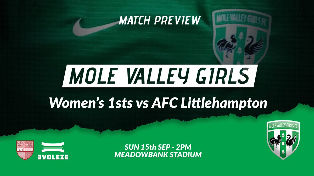 molevalleywomen's tweet photo. It's matchday! Looking forward to these two games later on today.

Today sees our youth section @MoleValleyGirls start their seasons too. Good luck! https://t.co/bOmeFywahX