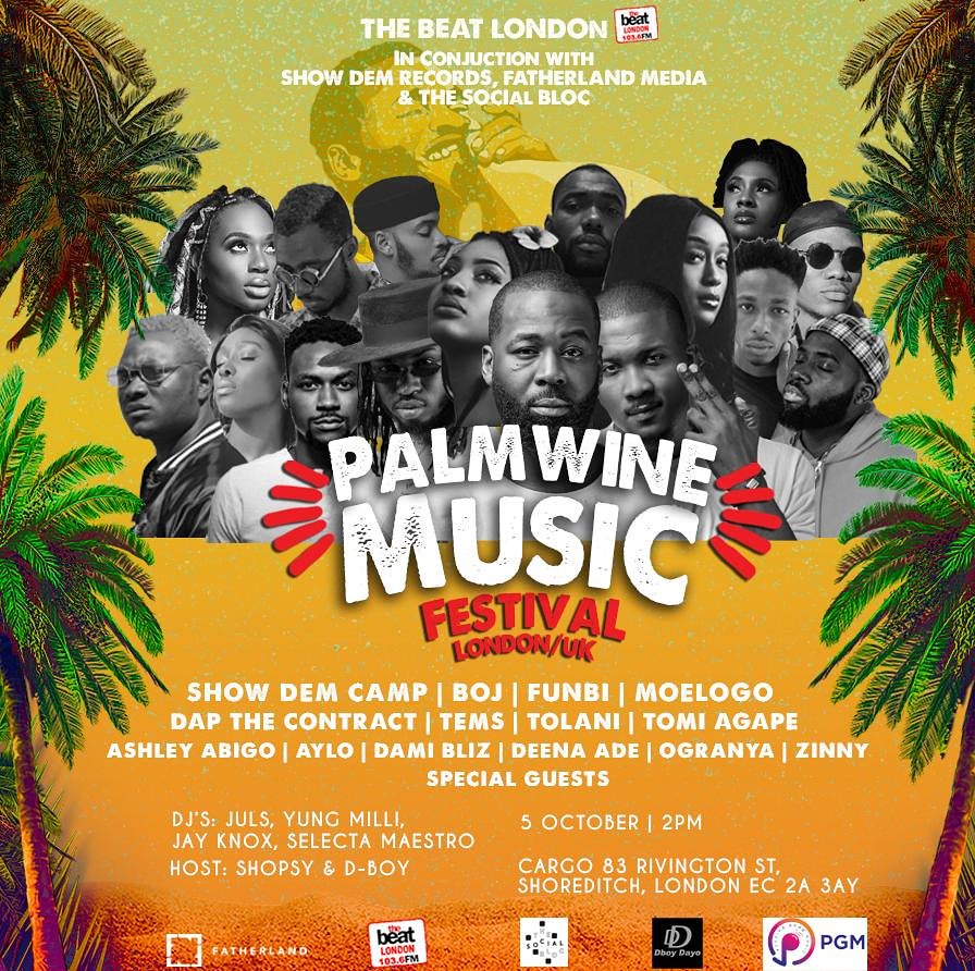 socialblocldn's tweet photo. In case you missed it.. 

Palmwine Music Festival 
October 5th - Shoreditch 

Our menu is out.. do not carry last with tickets.. 😎

https://t.co/OAX0YyyxeQ https://t.co/1SZLgyhAWw

Cc @JulsOnIt https://t.co/Zkuq0Kas2G