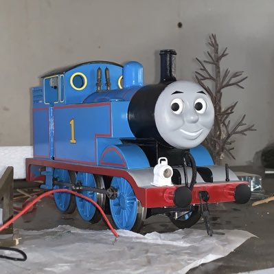 Thomas waiting eagerly for us to make the “level crossing” from Thomas’ train. Again.