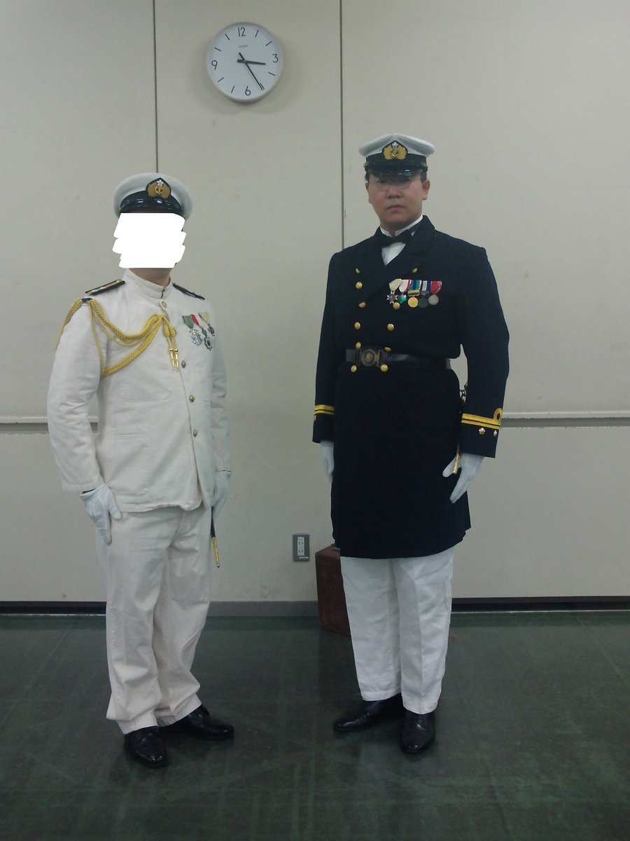 本日のワテクシ 日本軍海軍二種参謀中尉 去年の参謀飾緒を加工して余分