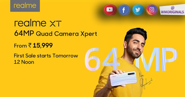 WMOriginals's tweet photo. India's First 64MP QuadCam with Indisplay fingerprint, VOOC Flash Charge at ₹15,999 @realmecareIN @realmemobiles 

https://t.co/Q46qSBc6nQ

Wish for better service experience for those who buy it.. - https://t.co/WuRdAB4Irc https://t.co/mWp7vYhOmL