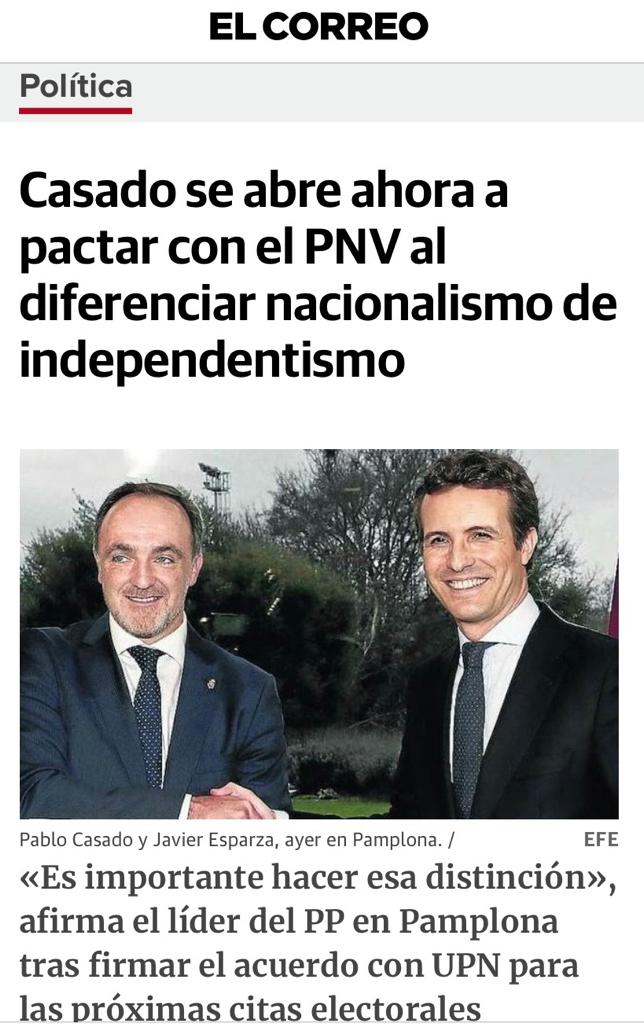 vox_bilbao's tweet photo. El nacionalismo y el independentismo tienen un mismo fin: romper la #UnidadDeEspaña @vox_es pedirá su #ilegalizacion y el fin de los privilegios de unos españoles sobre otros. #TrilerosPPNV #VoxTeDefiende https://t.co/cwzd3AzA4e