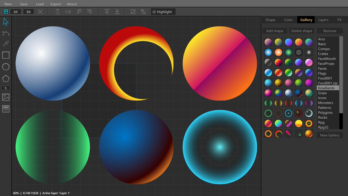 DavitMasia's tweet photo. Released #VecMaker v1.0.5 !!!
โผ๏ธ NEWS โผ๏ธ
โถ๏ธ Batch export for galleries in one click
โถ๏ธ New Galleries: Gradients & Animals
โ
https://t.co/YfFu1uVxPP
#vector #design #illustrations #drawing https://t.co/ZsmoRJafce